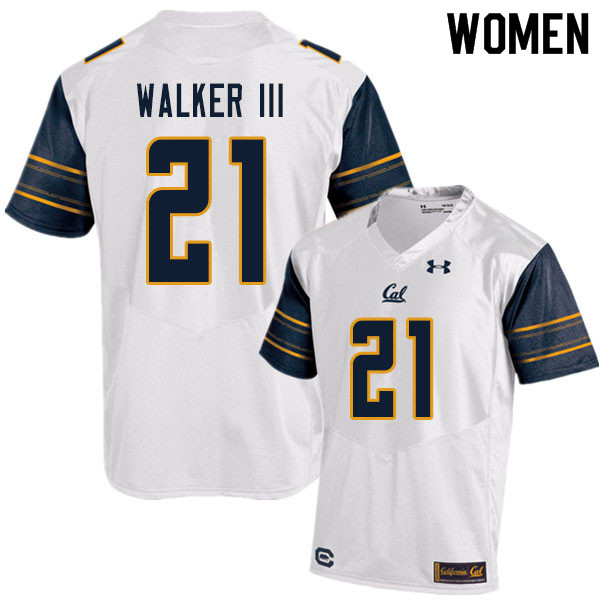 Women #21 Ricky Walker III Cal Bears UA College Football Jerseys Sale-White - Click Image to Close